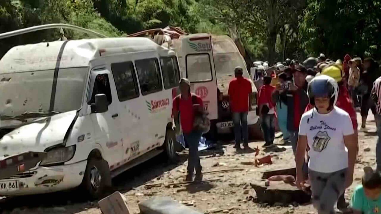 Ataque con explosivo en Colombia deja 14 muertos y 38 heridos