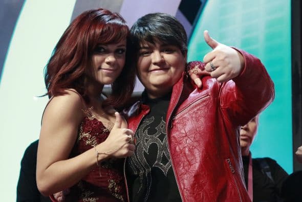 Junto a Ana Cristina, antes de saber su suerte en la competencia.