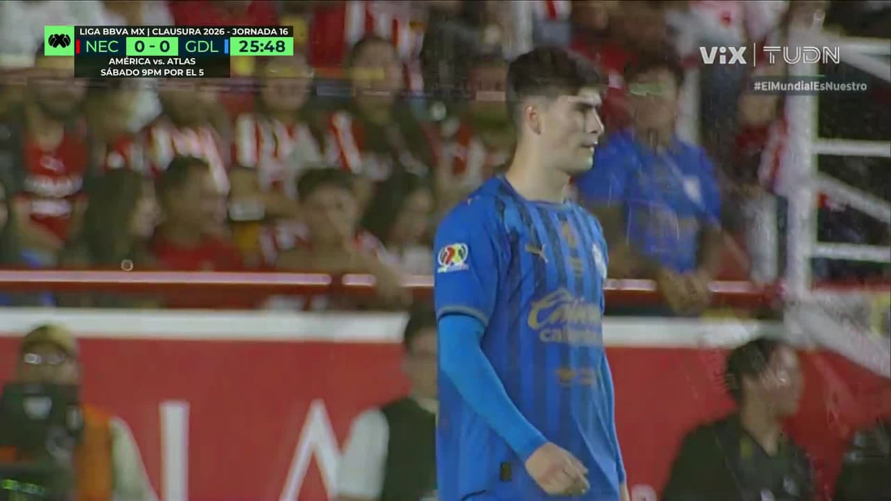¡Se salva el Necaxa! Gran jugada de Chivas que no termina en gol