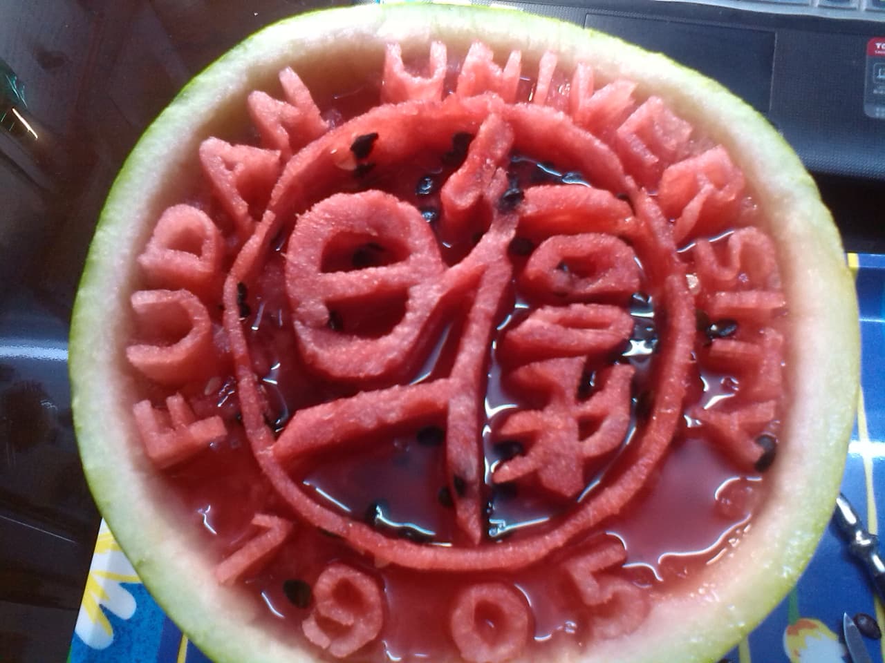 ¡Especialmente de la sandía!