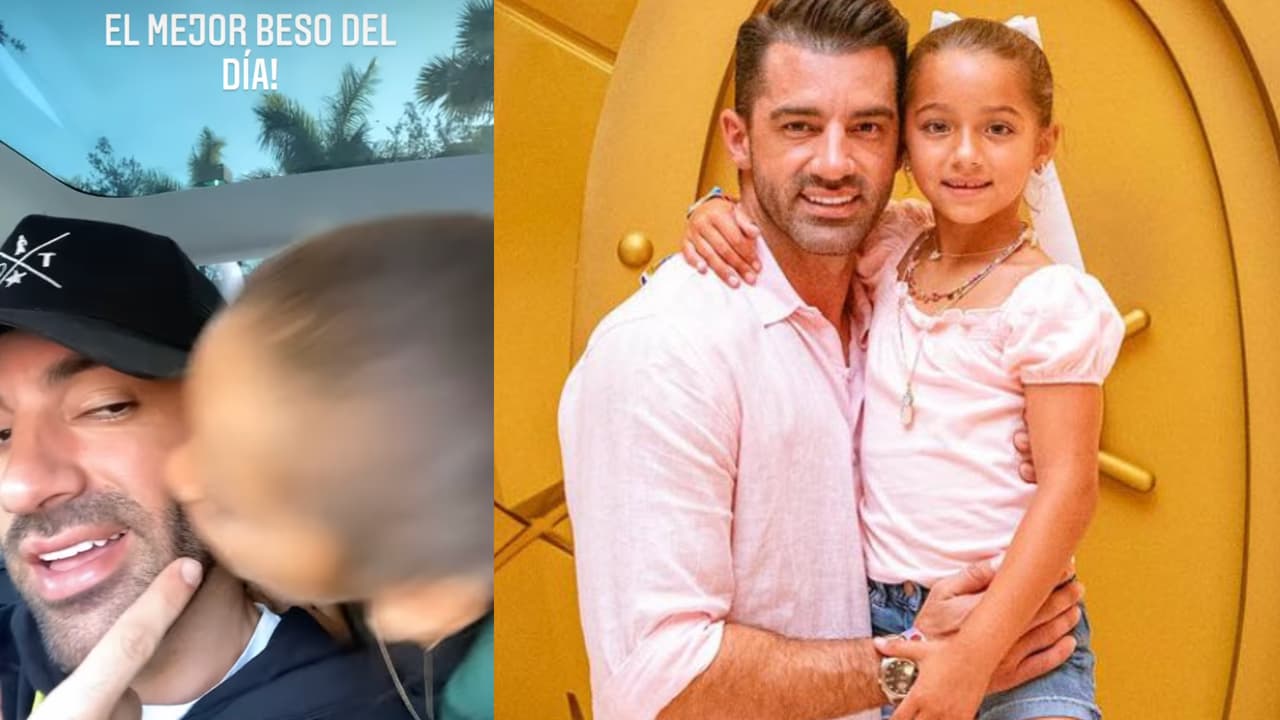 Toni Costa mostró el beso que le dio su hija Alaïa la mañana de este martes 26 de abril.