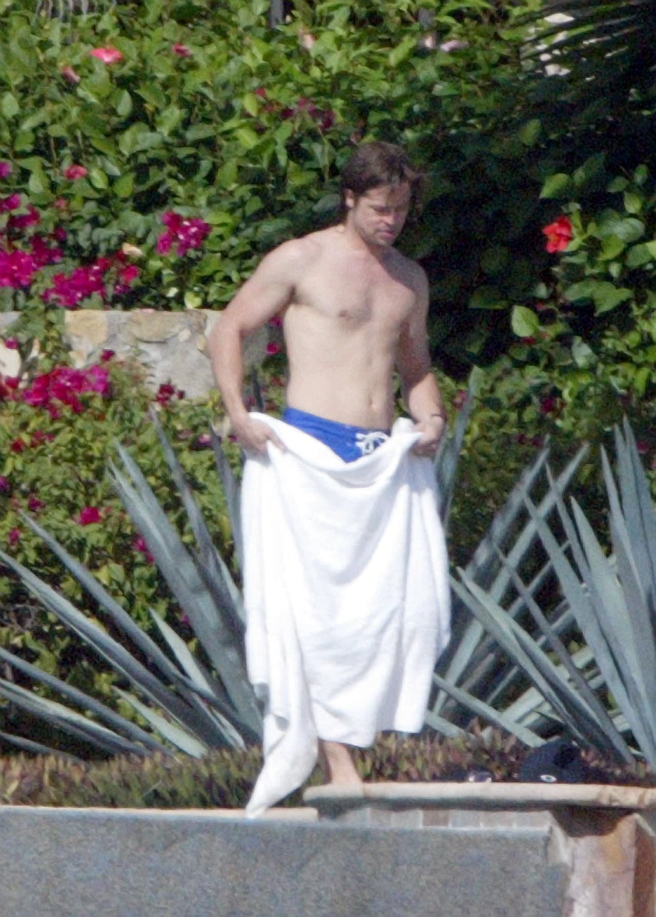 Lo cierto es que Brad solo se ejercita rigurosamente cuando tiene un proyecto en puerta. Él es muy profesional.