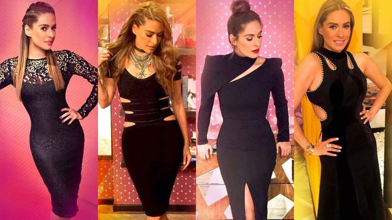 Galilea Montijo es amante del color negro a la hora de vestir