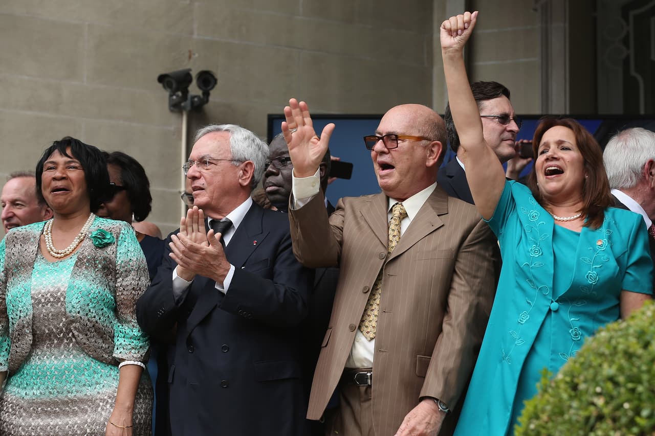 Reapertura de la embajada cubana en Washington.