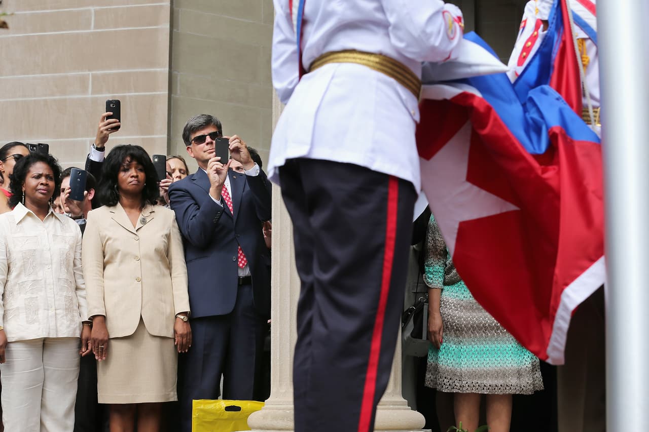 Reapertura de la embajada cubana en Washington.