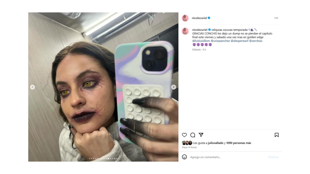 Nicole Curiel en la serie Reliquias Oscuras.