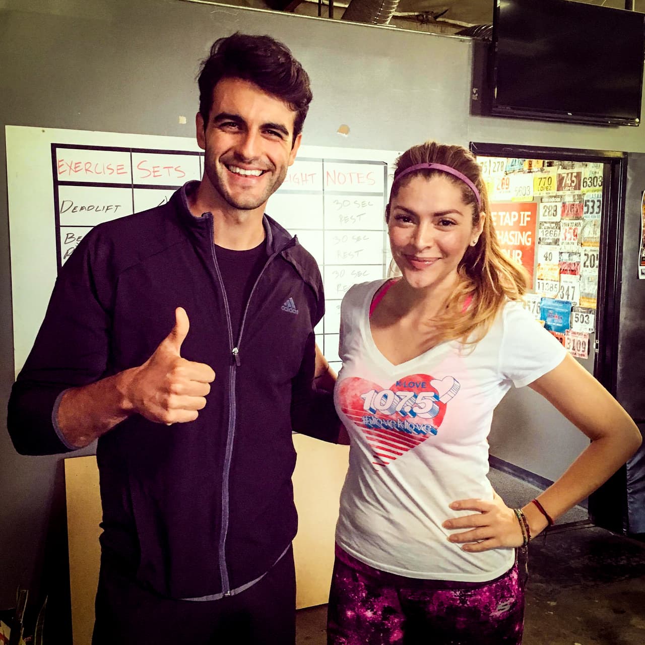 Diego Calvo y Donaji listos para empezar el seminario.