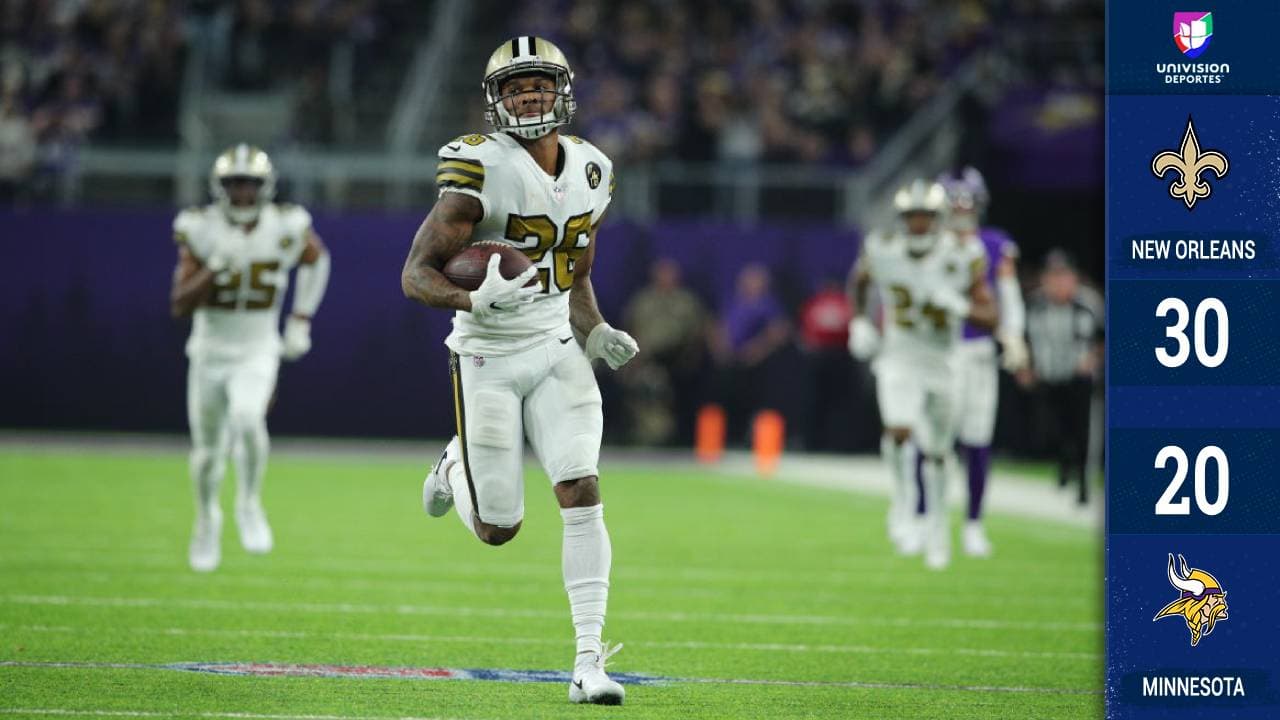 Con gran actuación del estelar corredor de los Saints Alvin Kamara, los New Orleans Saints se vengaron de la derrota en Playoffs la campaña pasada ante los Vikings, aunque no cuenta igual.