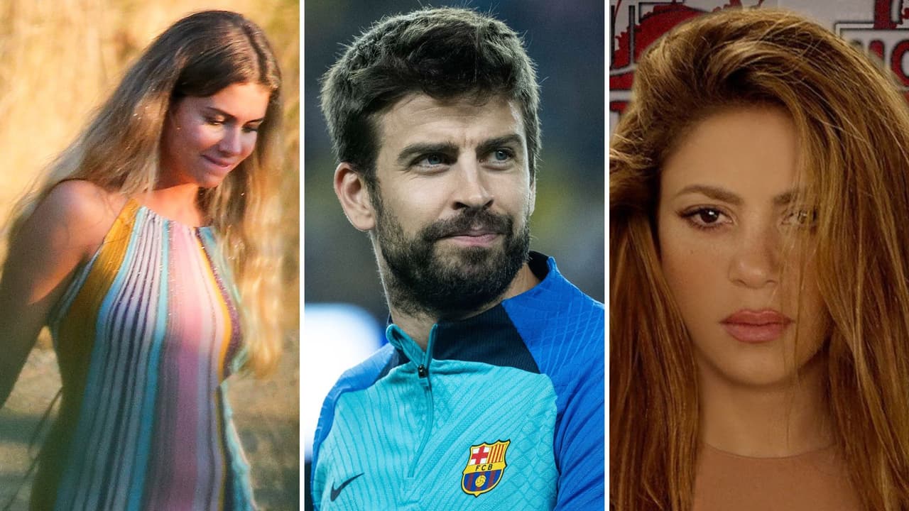 Piqué y Clara Chía reaparecen sonrientes y con miradas cómplices tras el estreno de ‘Monotonía’