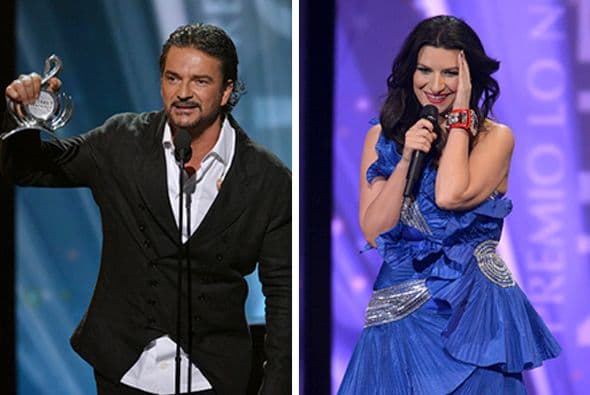 En Premio Lo Nuestro se reconocieron a dos figuras importantes: Ricardo Arjona y Laura Pausini. ¡Mira las fotos!