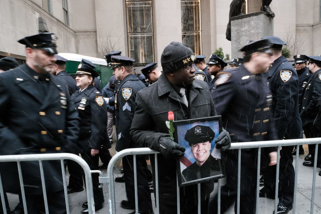 La viuda de Jason Rivera también dijo que esperaba que Bragg “te esté viendo hablar a través de mí en este momento”.