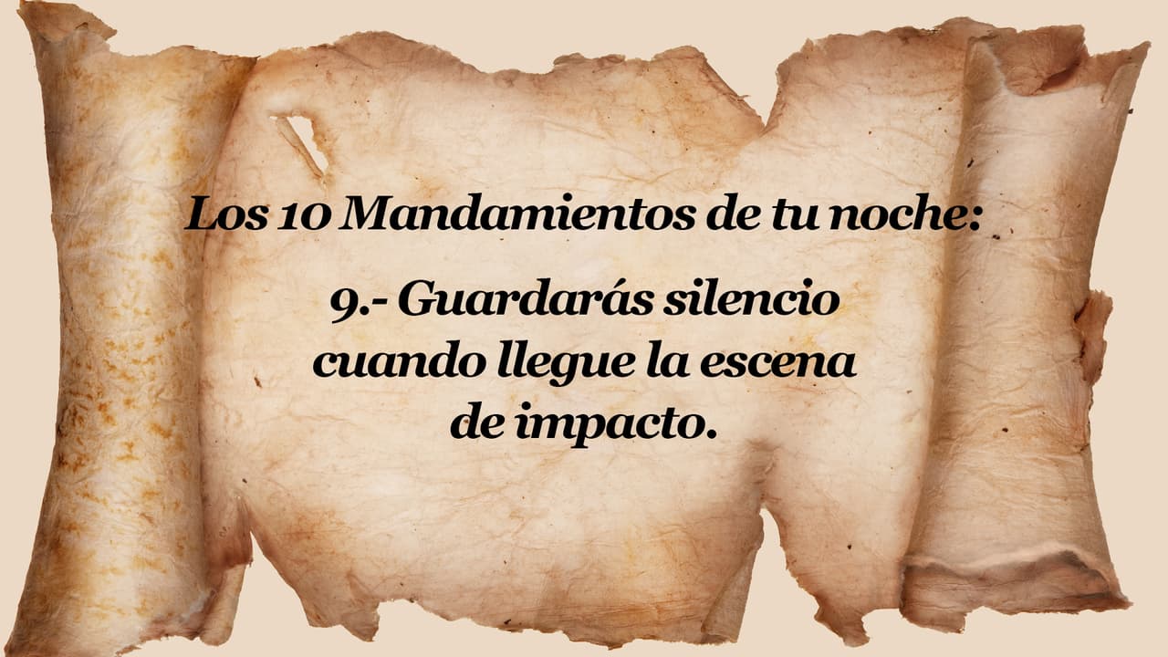 Repasa las tareas que cada amante de 'Los 10 Mandamientos' debe practicar cada noche.
