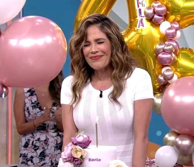 "No puedo pedir más te lo juro... solo salud", expresó Karla.