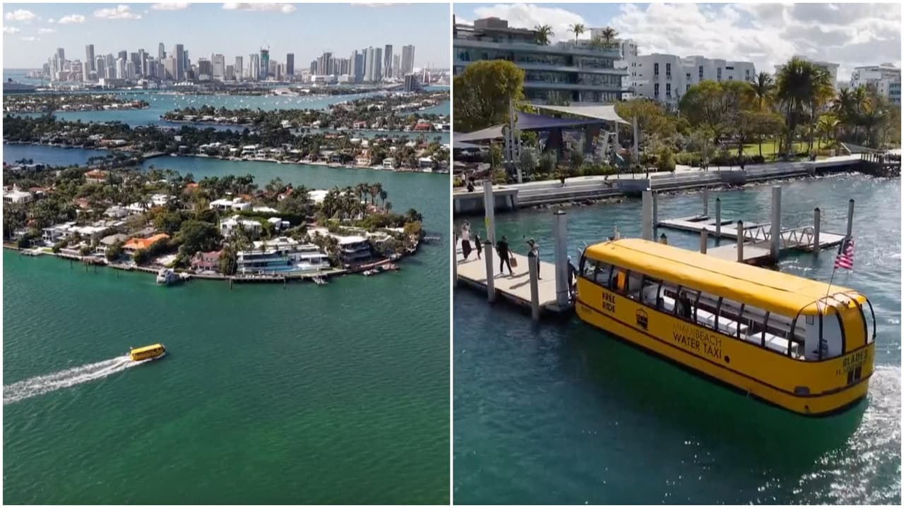 Conoce el nuevo taxi acuático que une Miami y Miami Beach con viajes gratuitos