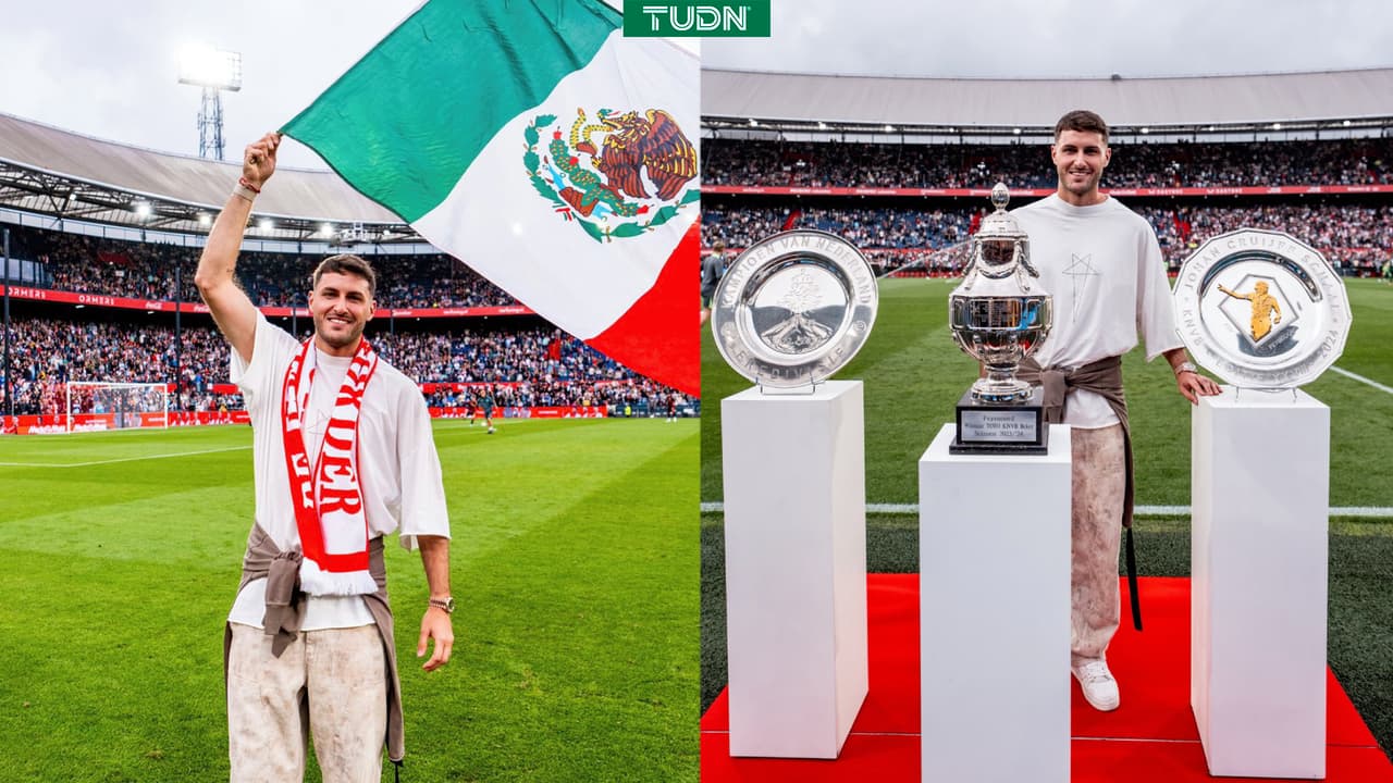 Homenaje a Santiago Gimenez en Feyenoord en partido que es suspendido