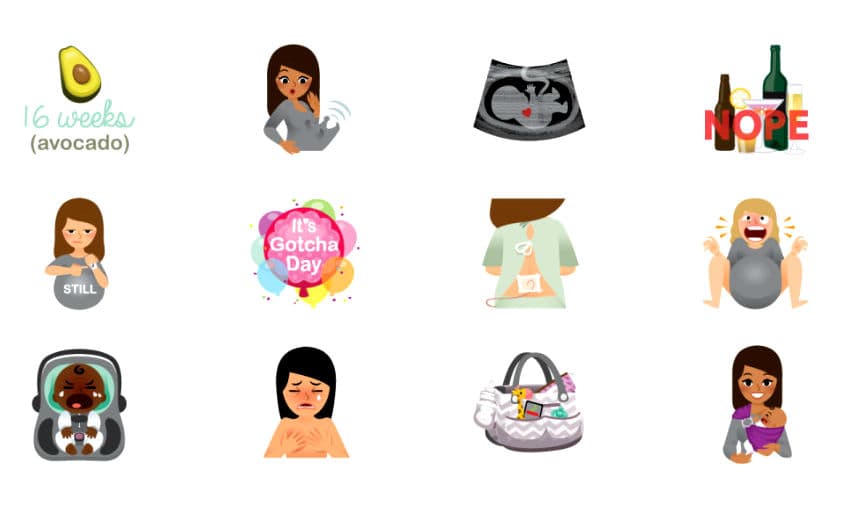 Nuevos emojis para mamás ayudan a reflejar situaciones reales de una manera muy divertida