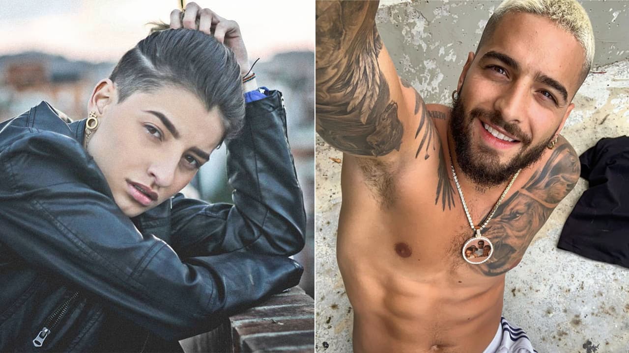 Pero, ¿qué une a esta chica con el famosísimo 
<b>Maluma</b>? Evidentemente su extremo parecido.
