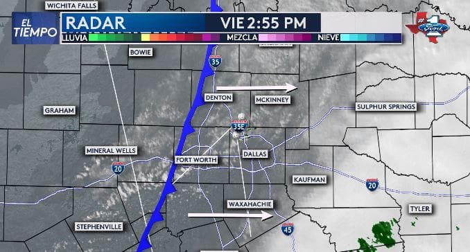 Un frente frío está entrando a Fort Worth