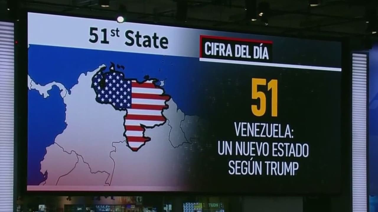 Trump vuelve a nombrar a Venezuela como el 'Estado 51' con una polémica imagen en redes sociales