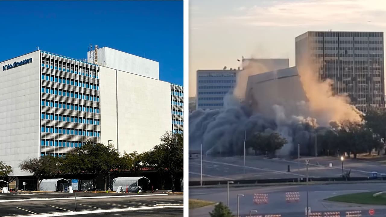Impresionante implosión: Derriban varios edificios con más de 65 años de historia en Texas
