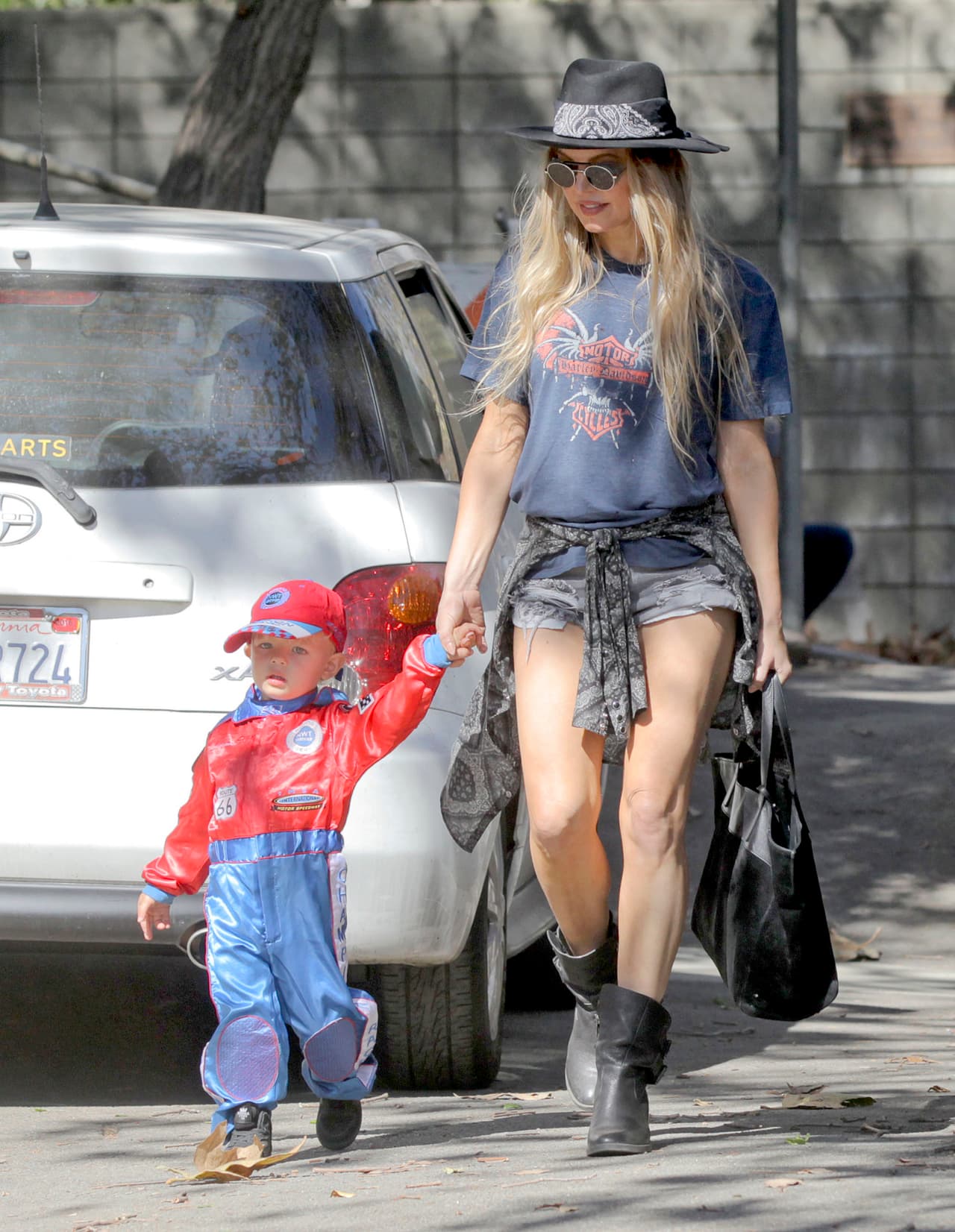 Pero también se pusieron de acuerdo para ponerse los zapatos del mismo color.