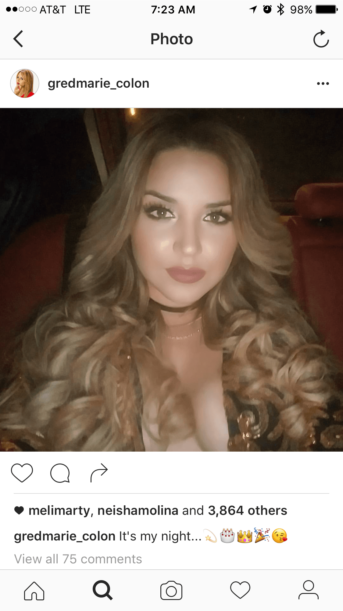 Gredmarie Colón celebró suus 28 años en la discoteca Brava