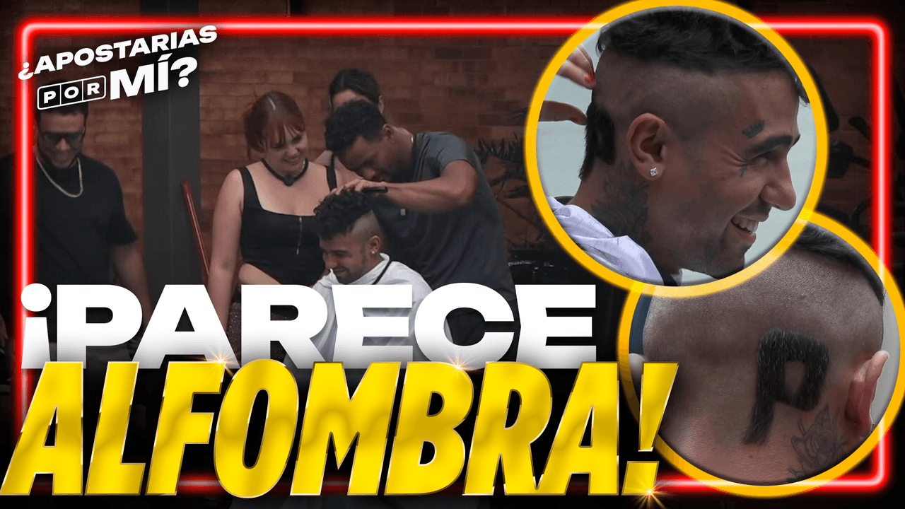 ¡La barbería del pueblo! El Malito recibió un CORTE de cabello con todo y sticker