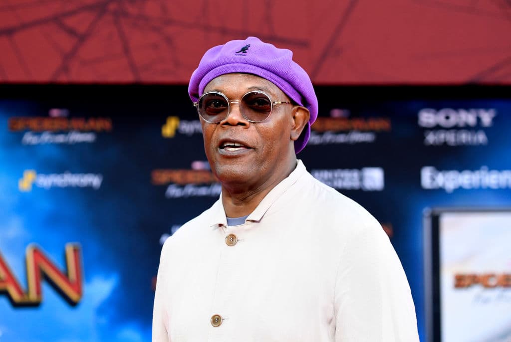 HOLLYWOOD, CALIFORNIA - JUNE 26: Samuel L. Jackson attends the Premiere Of Sony Pictures' "Spider-Man Far From Home" at TCL Chinese Theatre on June 26, 2019 in Hollywood, California. (Photo by Frazer Harrison/Getty Images)
