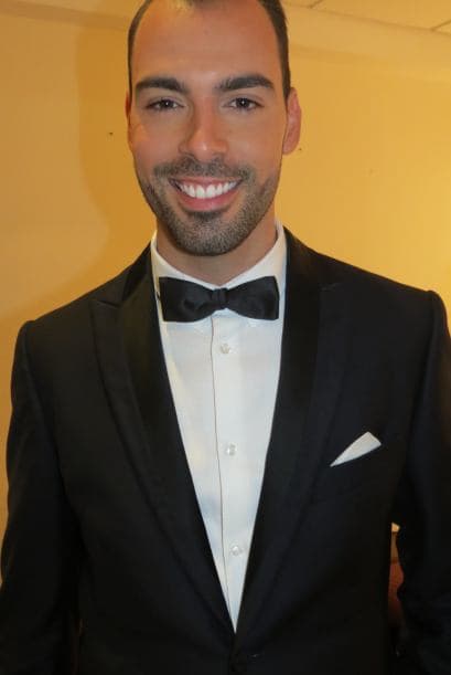 Arias Martín en backstage, la segunda semana. ¡Qué porte!