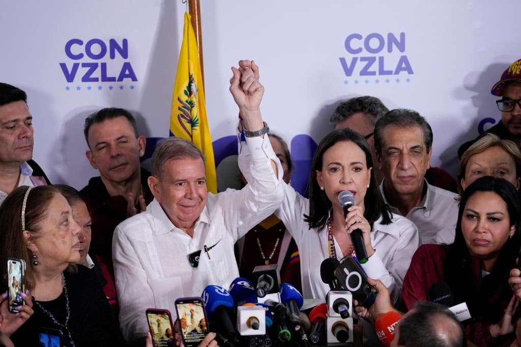 "Venezuela tiene un nuevo presidente electo y es Edmundo González Urrutia" afirma María Corina Machado