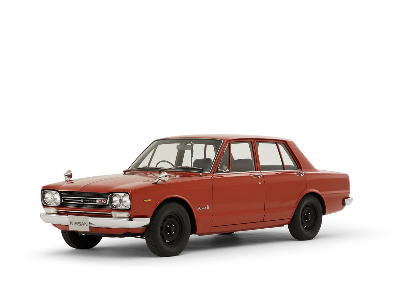 2 años después, durante el Motor Show de Tokyo del ‘68, haría su debut el PGC10, el primer Nissan Skyline GT-R. Durante los primeros 3 años se ofreció solo como sedan, hasta 1971 cuando apareció la versión coupé el KPGC10. (Foto: Skyline 2000GT-R 1969 PGC10)