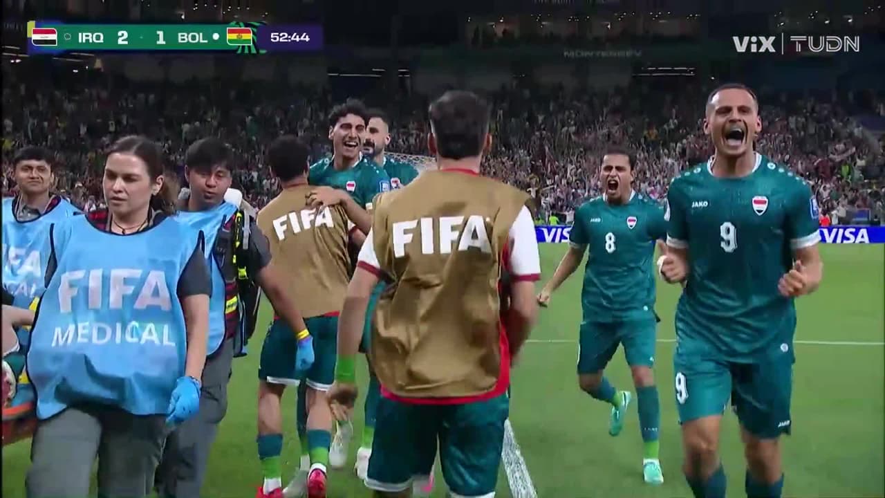 ¡Gol de Irak! ¡Aymen Hussein firma el 2-1 sobre Bolivia!