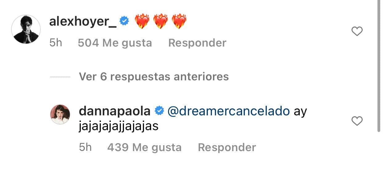 El cantante de 24 años le dejó estos emoticonos en los comentarios y ella respondió de muy buen humor. 
<br>