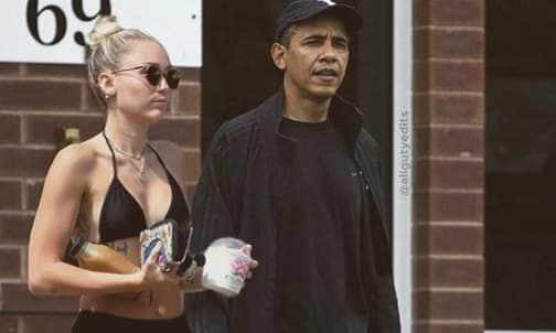 Además de que el montaje tiene el nombre del autor escrito en el fondo, también se observa la diferente iluminación que tienen los dos portagonistas.