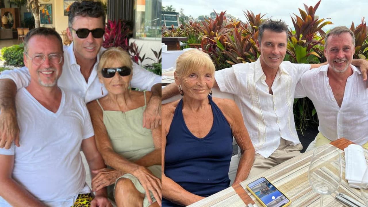 Leonardo y Andrés García Jr. aparecieron juntos en Acapulco mientras su padre, Andrés García, enfrenta una mermada salud.