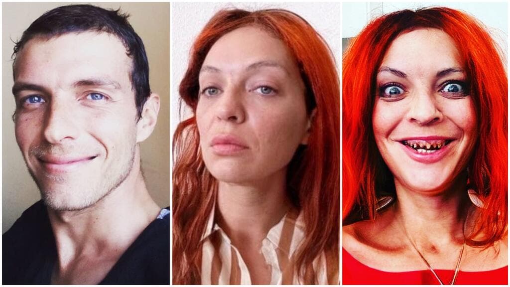 Camilo Blanes antes y después de su "transformación".