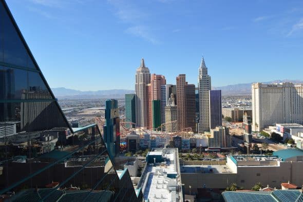 Esta espectacular vista de la 'Ciudad del Pecado' sólo se puede ver en el Skyline Terrace Suite.
