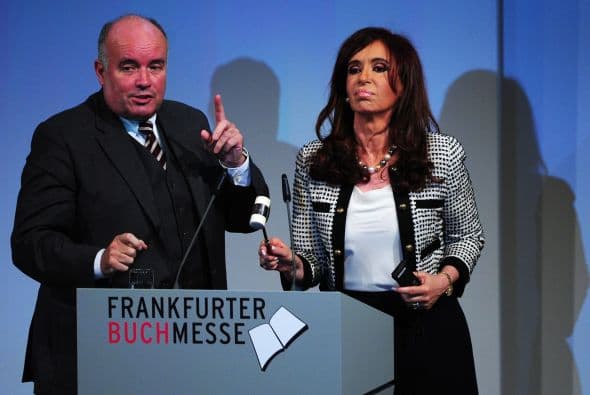 La alocución de la presidenta de Argentina fue la octava de una serie de oradores iniciada con Gottfried Honnefelder, presidente de la Asociación Alemana de Editores y Libreros.