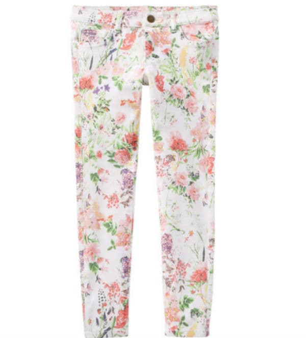 Jean con flores, 24 dólares en Joe Fresh o Joefresh.com