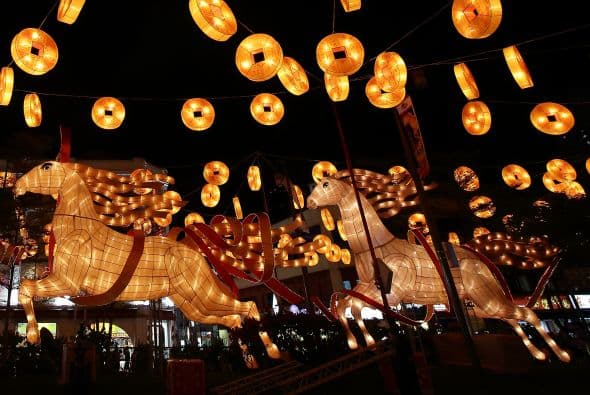 El Año del Caballo se extiende hasta el 19 de febrero del 2015 en que comenzará el Año de la Oveja o de la Cabra. Se llama el Año del Caballo de Madera puesto que en la Astrología china se consideran cinco elementos (fuego, tierra, metal, agua y madera según sus características y este año le corresponde a la madera).