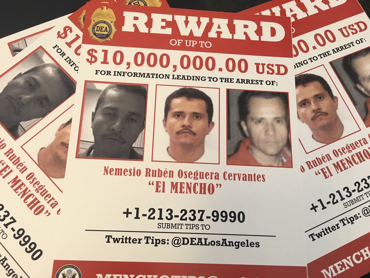 Nemesio Rubén Oseguera Cervantes, alias 'El Mencho' y jefe del Cartel Jalisco Nueva Generación (CJNG), fue agregado a la lista de los narcotraficantes más buscados en mayo de 2016.