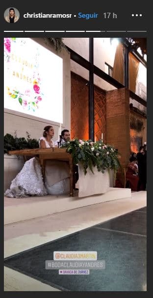 En octubre pasado, Claudia reveló a 
<a href="https://www.univision.com/famosos/claudia-martin-enfrenta-una-dificultad-para-su-boda-religiosa-con-andres-tovar-fotos" target="_blank">Televisa Espectáculos</a> que su unión con Andrés Tovar sería una ceremonia pequeña donde tendrían tan 200 invitados.