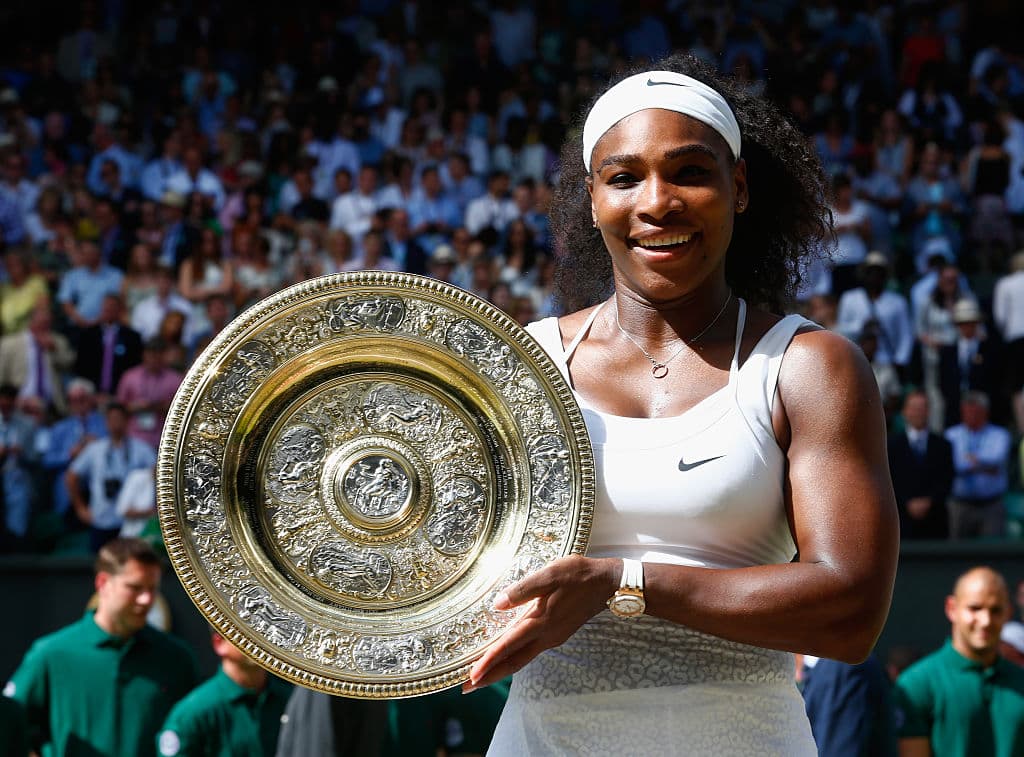 <b>Serena Williams, 2016</b>
<br>Es considerada una de las mejores tenistas de la historia que ostenta 39 títulos de Grand Slam, 24 de ellos individuales y 14 dobles junto a su hermana Serena. Tiene cuatro medallas olímpicas y, lo que ha resaltado de esta tenista es su impresionante fuerza física y mental.