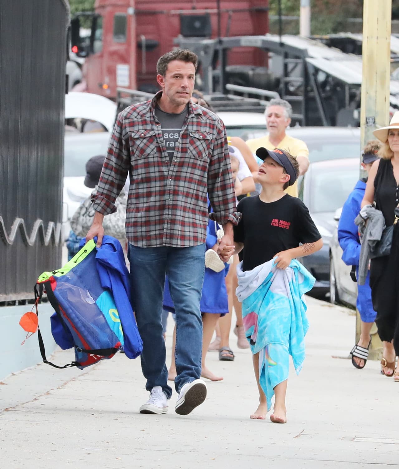 En cambio, Violet (16 años) y Seraphina (13) sí se dejaron ver junto a su famoso padre y con su ahora madrastra, Jennifer López. 
<br>