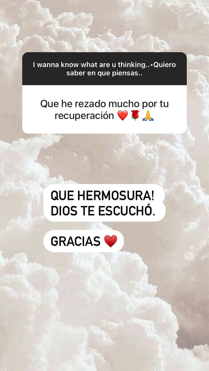 Asimismo, agradeció por las muestras de cariño y por todo el apoyo y preocupación que sus seguidores y los de Carlitos le mostraron en estos días.