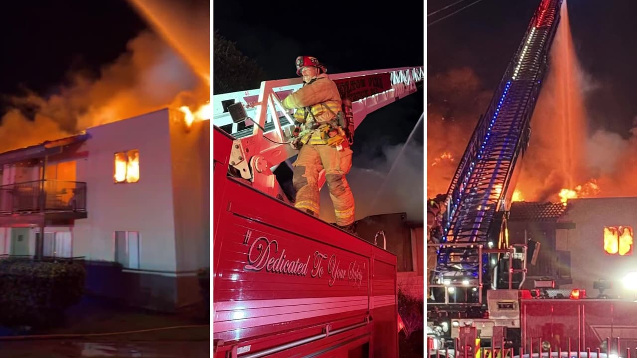 Incendio destruye complejo de apartamentos en Rialto