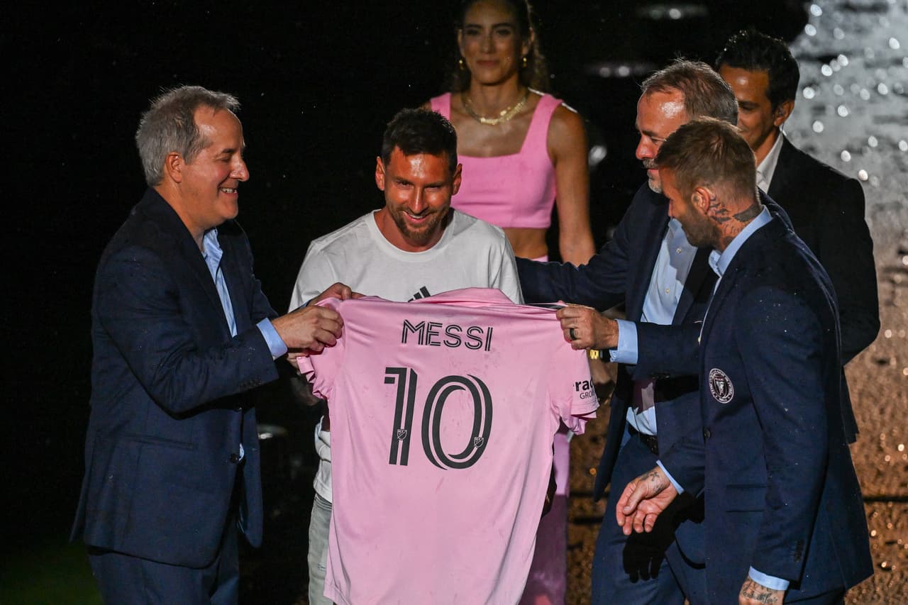 Messi fue presentado el domingo 17 julio ante su afición en el estadio DRV PNK de Fort Lauderdale.