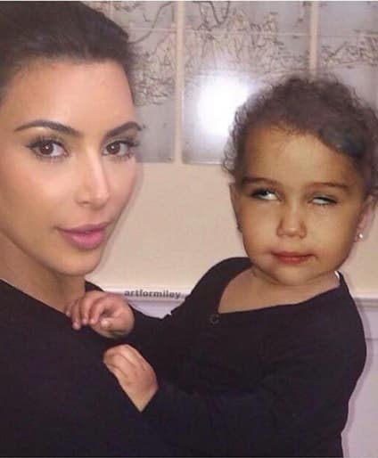 Si se preguntaban, quién es la mami de Miley, la respuesta parece ser ¡Kim Kardashian!