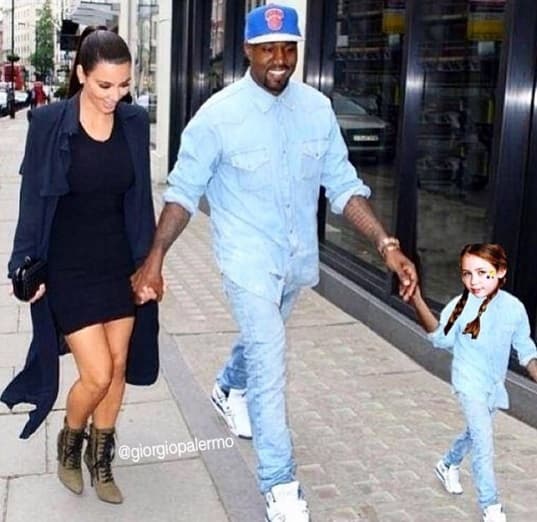 Miley se imagina formando parte de este clan, poniendo rostros de su infancia en estas curiosas fotos.