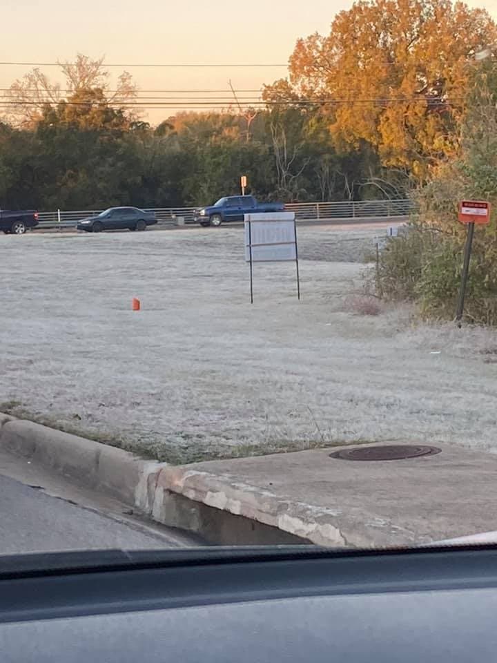 Así estaban las condiciones en Pflugerville.